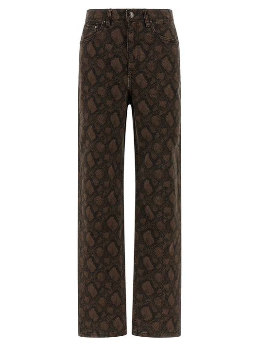 Rotate Birger Christensen Animal Print Jeans