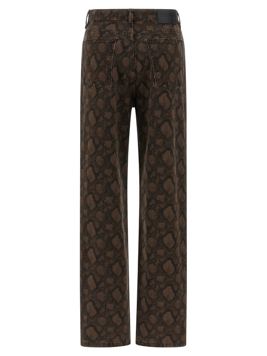 Rotate Birger Christensen Animal Print Jeans