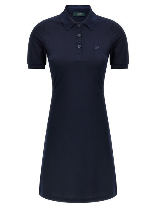 Courreges Piqué Polo Dress