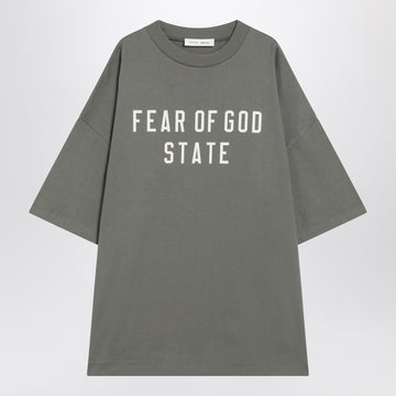 Fear of God Essentials Moss-colored 90’s cotton T-shirt
