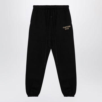 Fear of God Essentials Black jogging trousers with logo