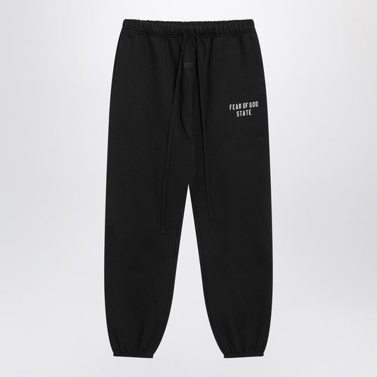 Fear of God Essentials Black jogging trousers with logo