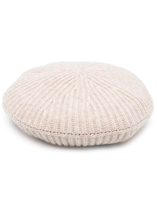 Ganni Ribbed wool hat