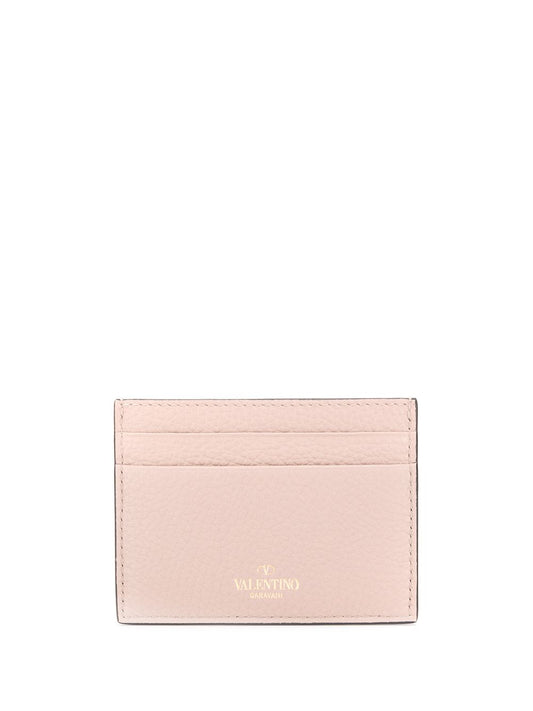 Valentino Garavani Rockstud leather card case