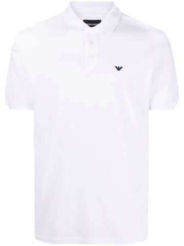 Emporio Armani logo-embroidered polo shirt