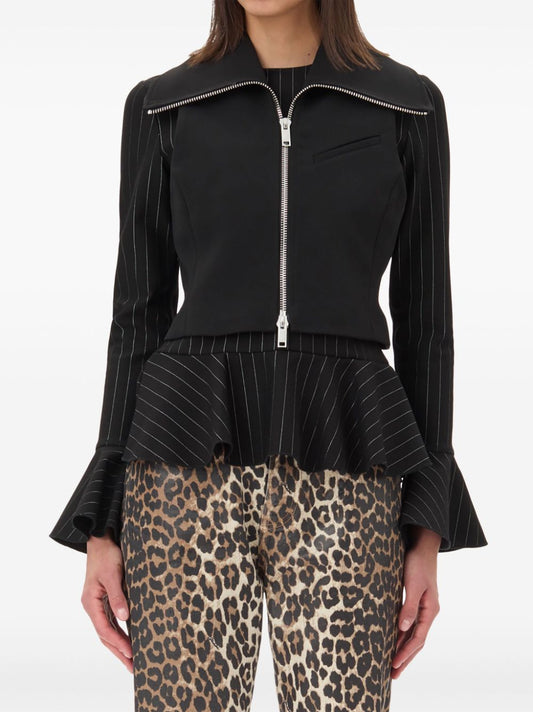 Ganni Sleeveless tank top with zip