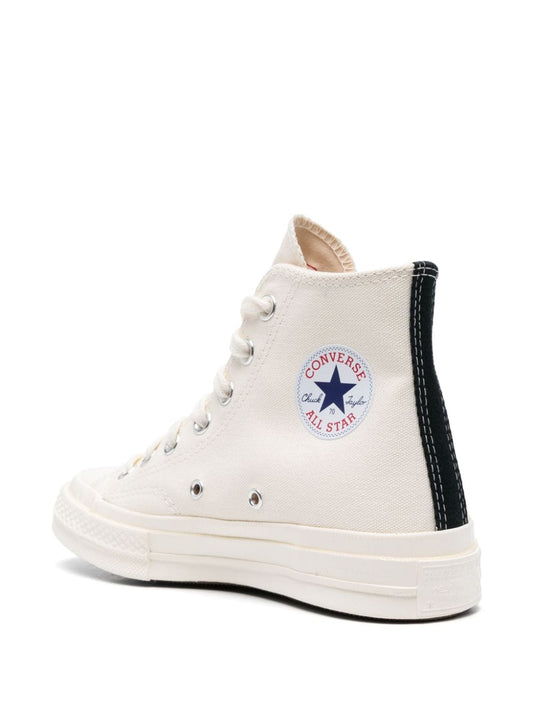 Comme Des Garcons x Converse Sneakers PLAY Chuck 70 "Cream"