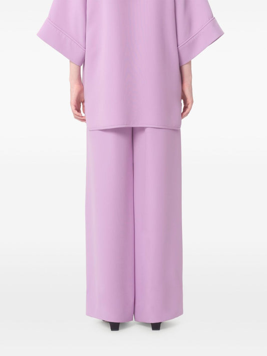 Valentino Silk Wide-Leg Trousers