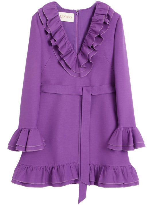 Valentino Crepe couture mini dress