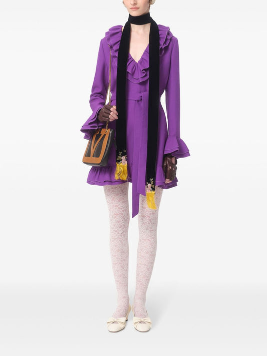 Valentino Crepe couture mini dress