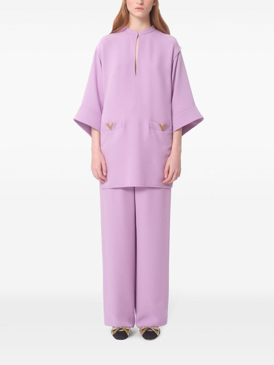 Valentino Vlogo silk mini dress