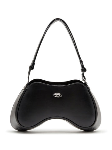Diesel Play-Semi-gloss leather shoulder bag