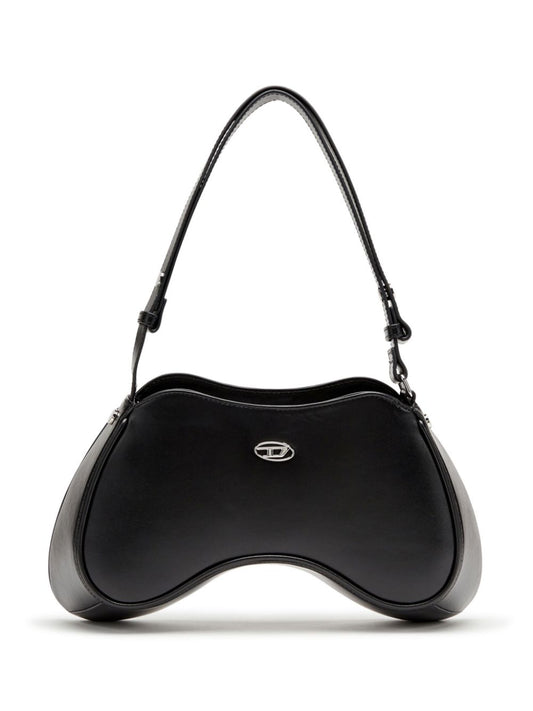 Diesel Play-Semi-gloss leather shoulder bag