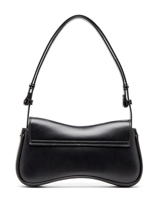 Diesel Play-Semi gloss leather shoulder bag