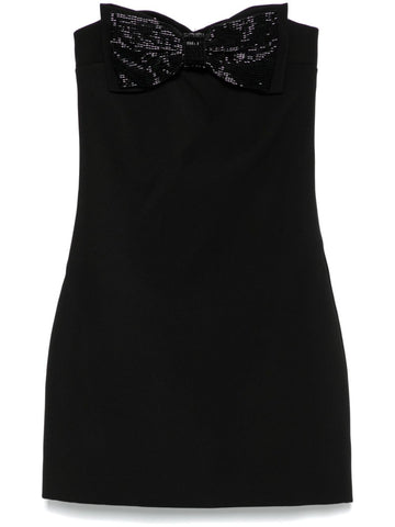 Self-Portrait crepe bandeau mini dress