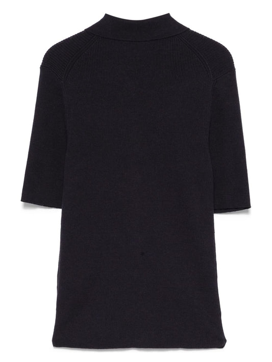 Closed knitted polo shirt