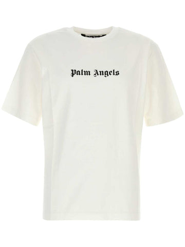 Palm Angels logo print crew neck T-shirt