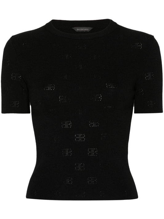 Balenciaga Perforated BB T-shirt