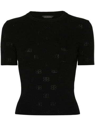 Balenciaga Perforated BB T-shirt