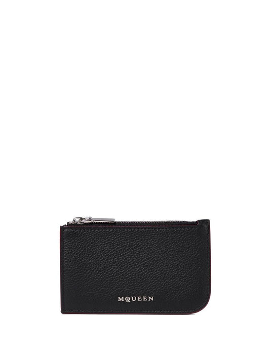 Alexander McQueen leather card case