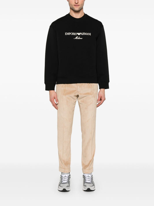 Emporio Armani ASV Double-jersey sweatshirt with logo embroidery