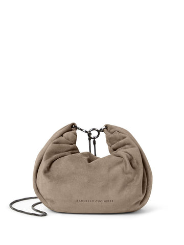 Brunello Cucinelli Suede Brioche Hobo bag