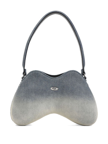 Diesel double-d denim shoulder bag