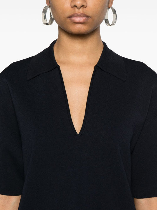 P.A.R.O.S.H. mini dress with collar detail and V-neckline