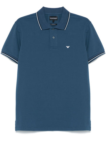 Emporio Armani embroidered logo polo shirt