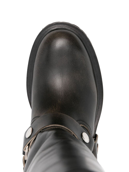 Golden Goose leather biker boots