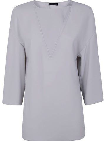 Emporio Armani side-slit blouse