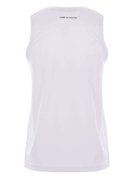 Comme Des Garcons Branded sleeveless t-shirt