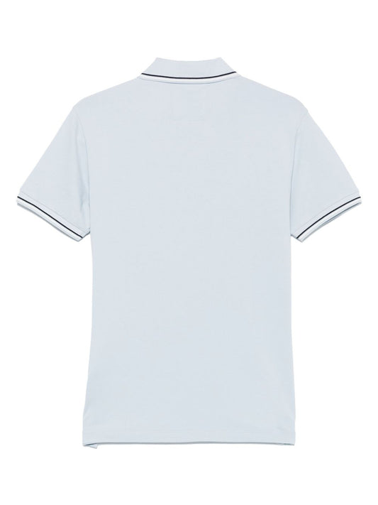 Emporio Armani logo print cotton polo