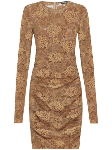 Dolce & Gabbana Short floral lace dress
