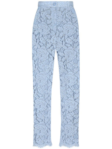 Dolce & Gabbana Embroidered Lace Trousers