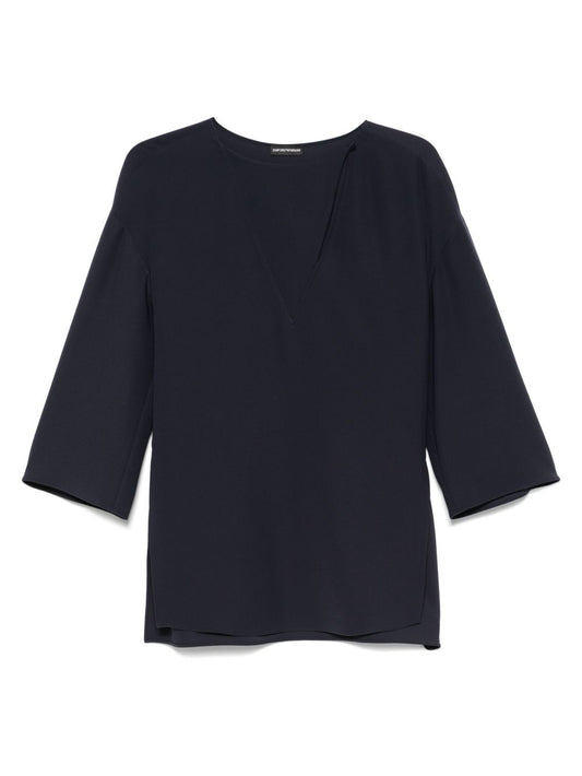 Emporio Armani cady blouse