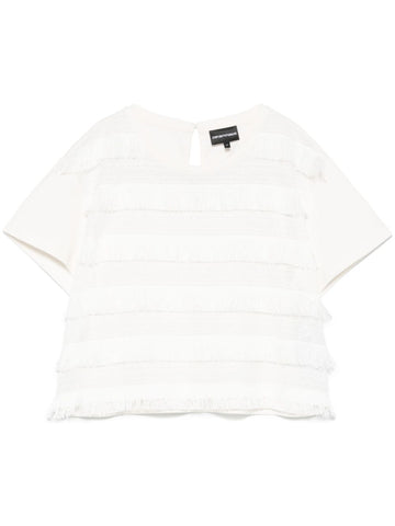 Emporio Armani T-shirt with fringes