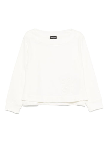 Emporio Armani logo embroidered sweatshirt
