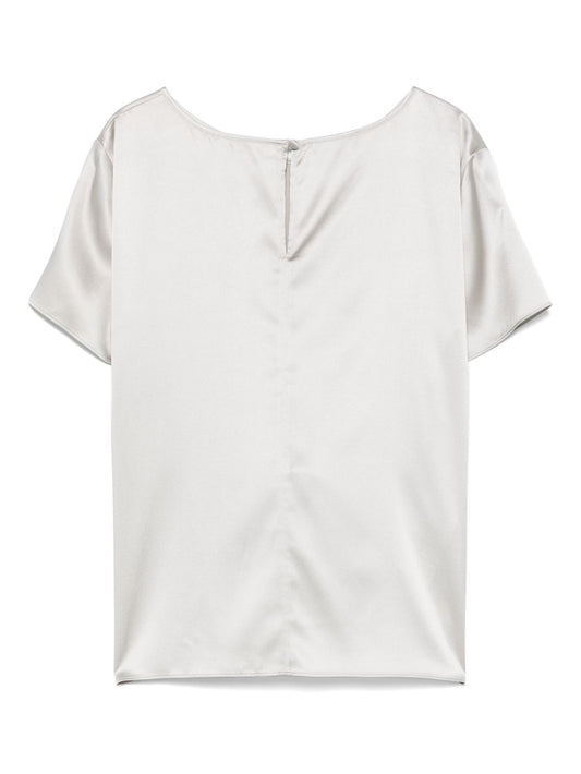 Emporio Armani crewneck silk top