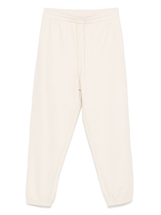 Emporio Armani ASV Lyocell blend jersey joggers with all-over lettering