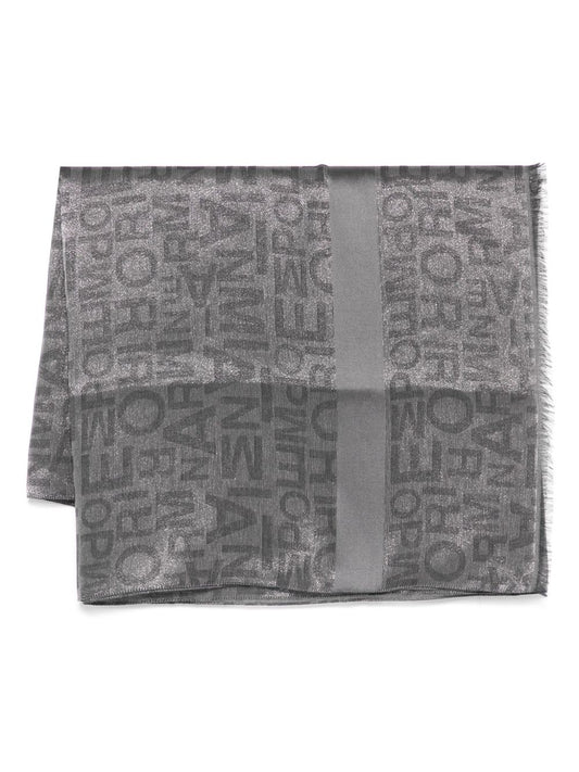 Emporio Armani logo-jacquard scarf