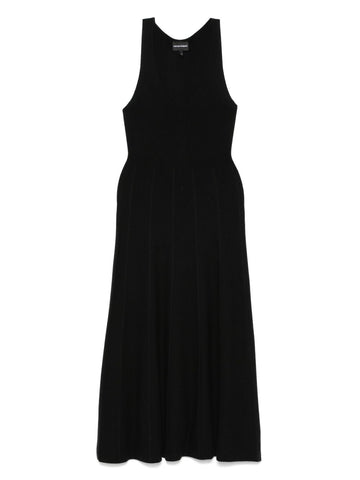 Emporio Armani Seamless, links-stitch knit long dress