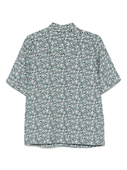 Emporio Armani Shirts Clear Blue