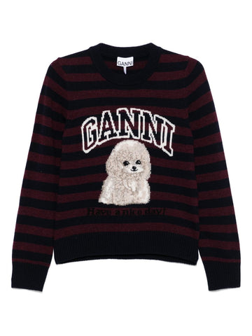 GANNI Sweaters Bordeaux