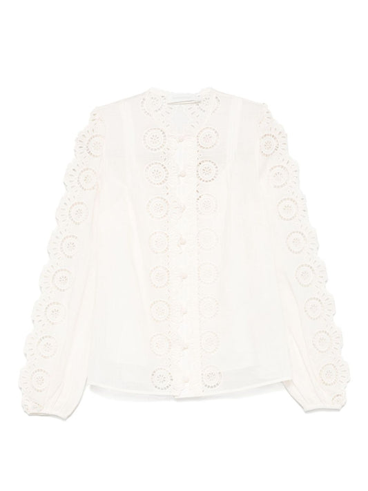 Zimmermann Shirts Ivory