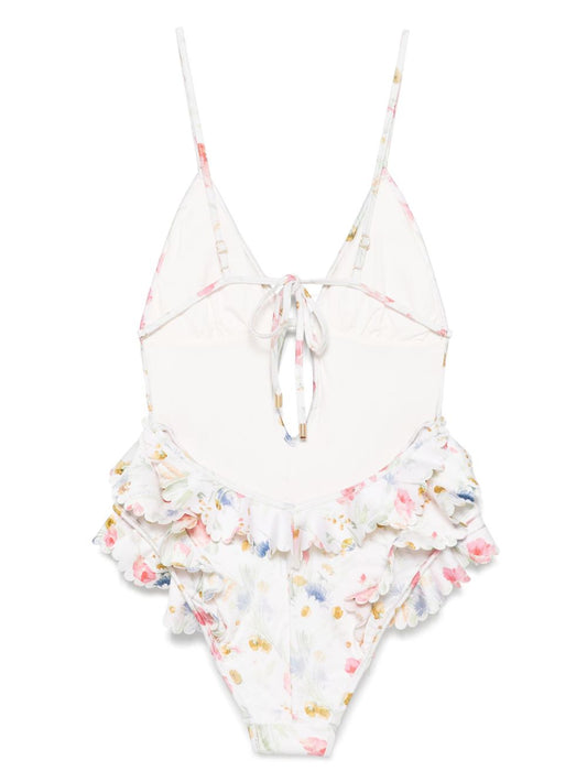 Zimmermann Lucky one-piece swimsuit with ruffles