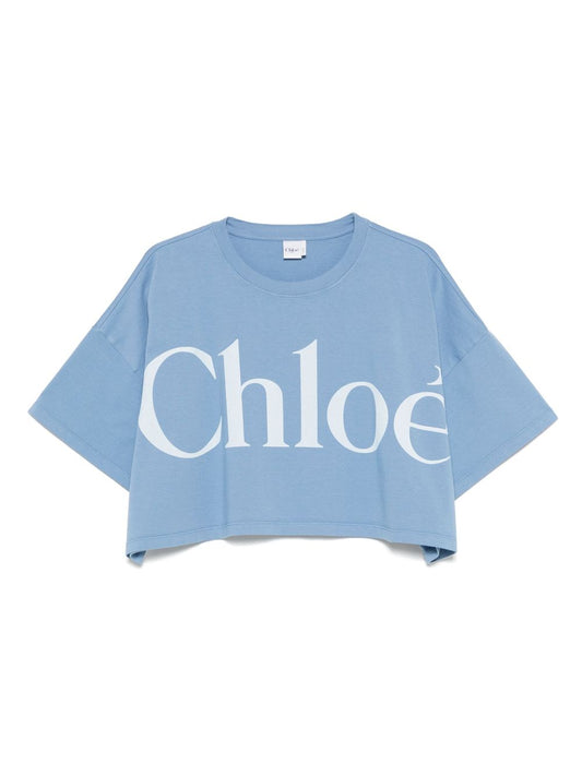 Chloé Chloè T-shirts and Polos Clear Blue