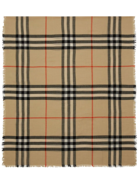 Burberry Check wool scarf