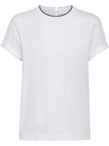 Brunello Cucinelli Contrast-trim T-shirt