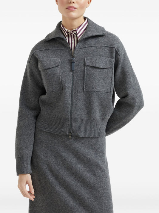 Brunello Cucinelli Sweaters Grey